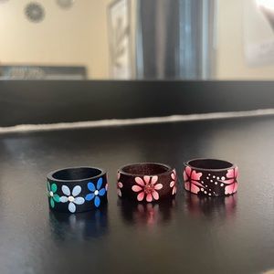 Hand painted rings